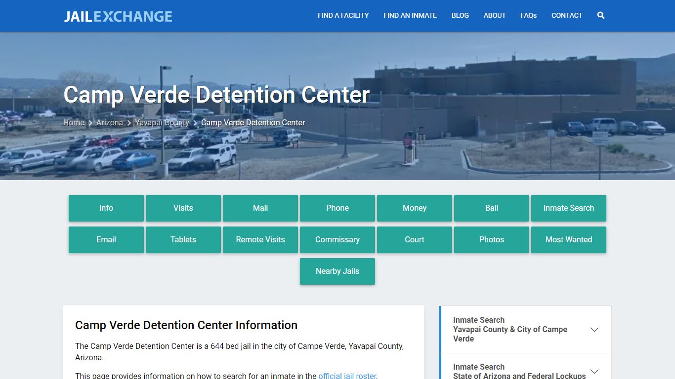 Camp Verde Detention Center, AZ Inmate Search, Information - Jail Exchange